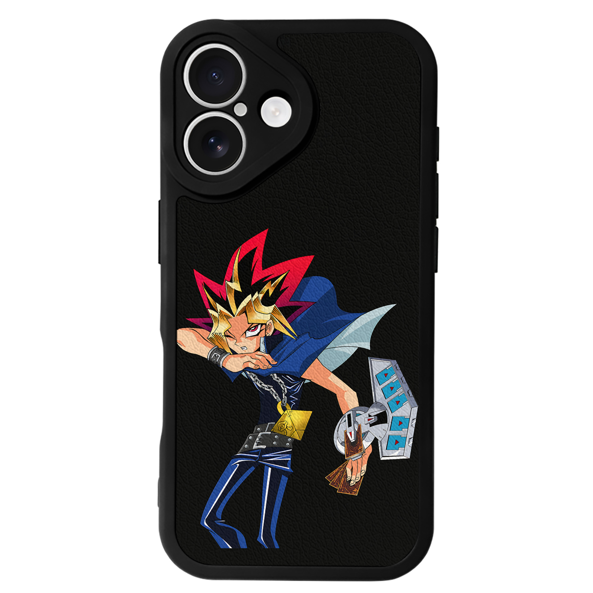 遊☆戯☆王 Yu-Gi-Oh! 【iPhone 16シリーズ対応】シリコンスマホケース（レザー調） 材質：シリコン
